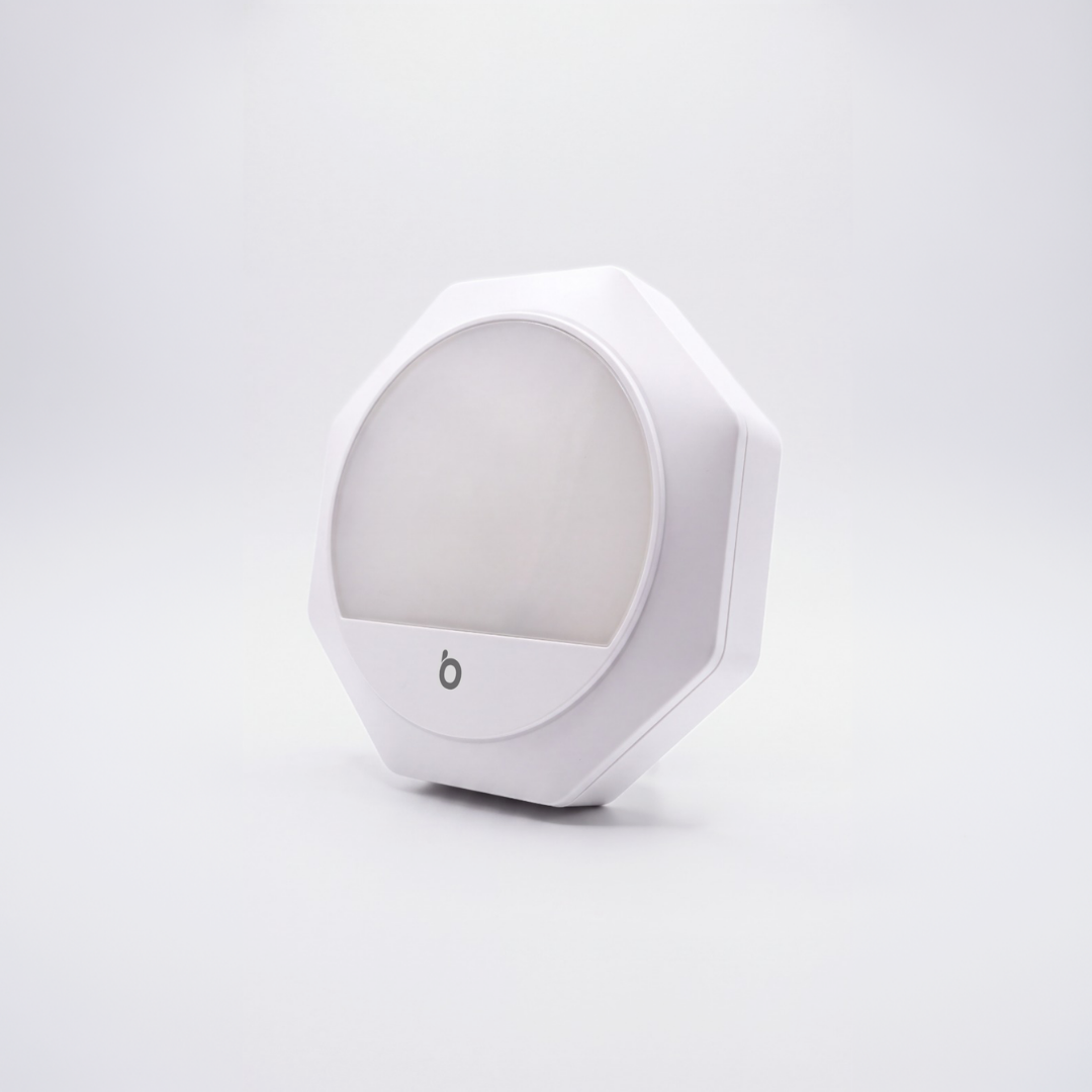 Plug-in Red Night Light – White Frame