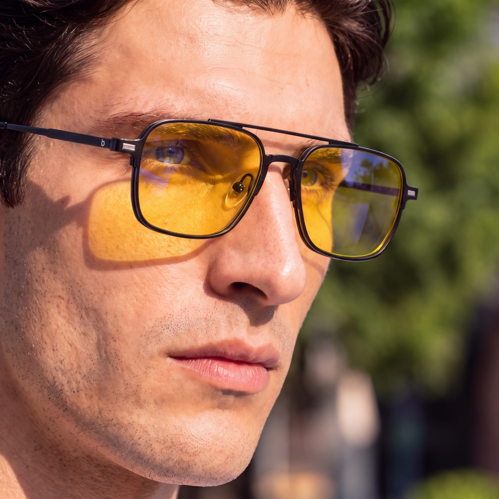 Lentes amarelas, para as horas de tela